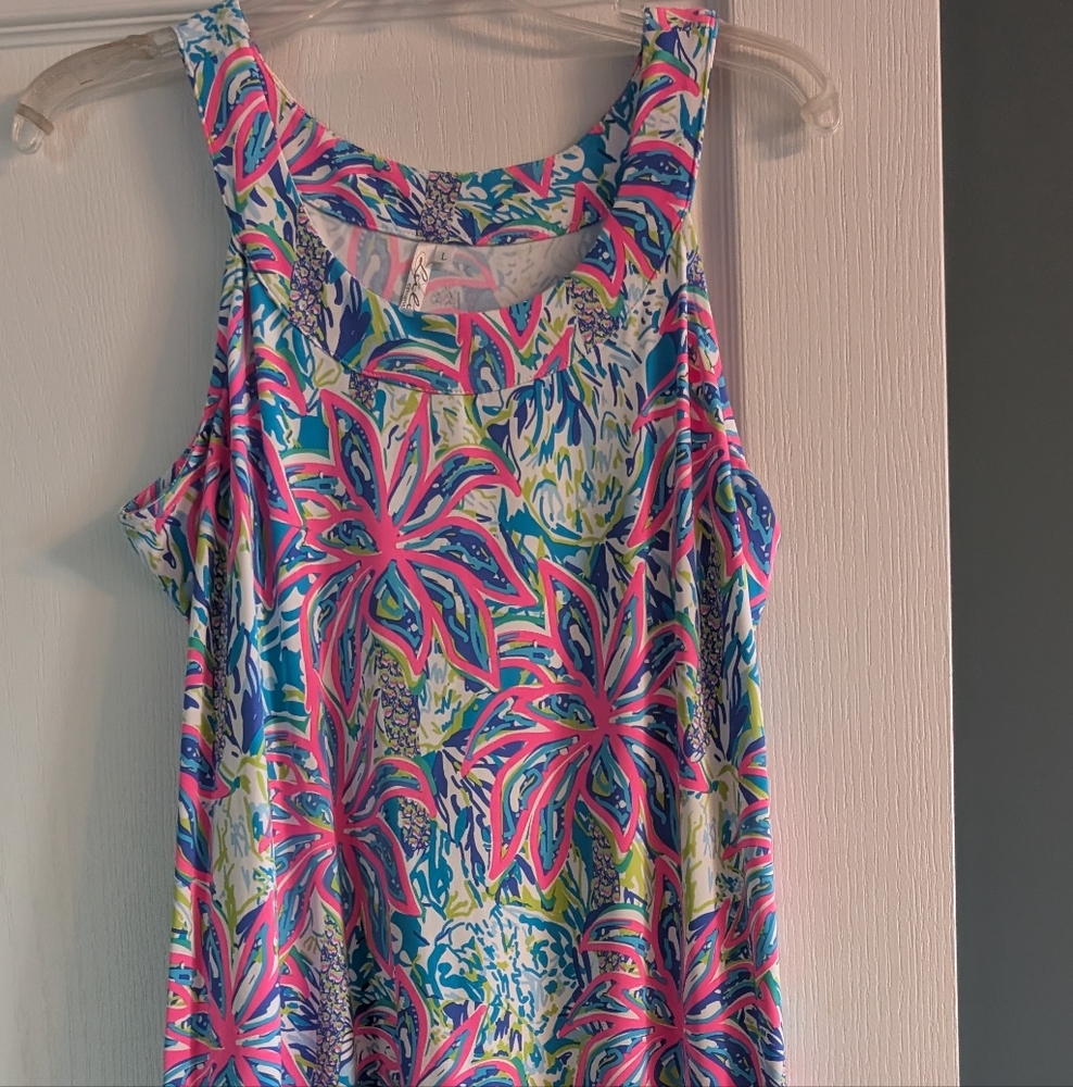 Vibrant Floral Sleeveless Dress